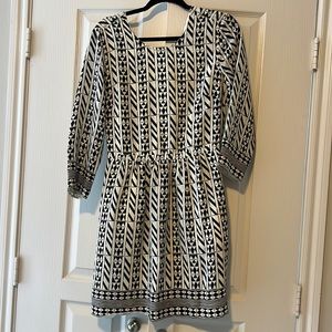 Madewell Black and White Dress size 6